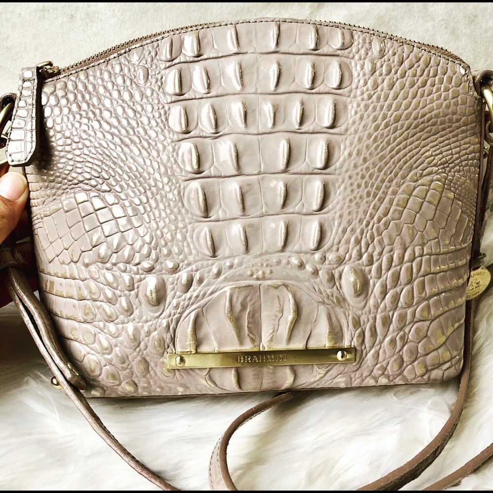 SOLD Brahmin Gold Dusted Shoulder Bag/Crossbody